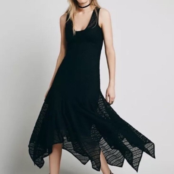 Free People Dresses & Skirts - Intimately Free People Lila Maxi Asym Lace Dress